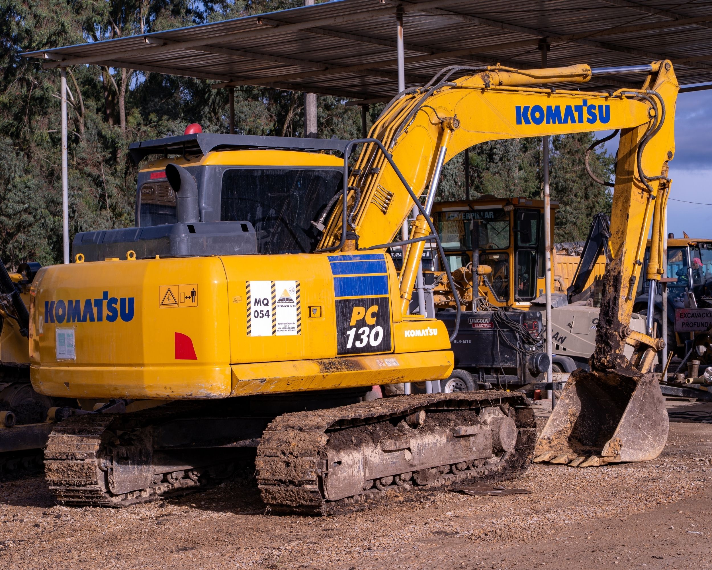 excavadorta de triturados